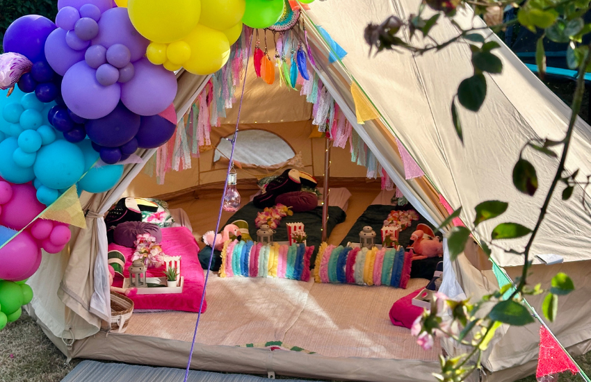 Beach bell tent home